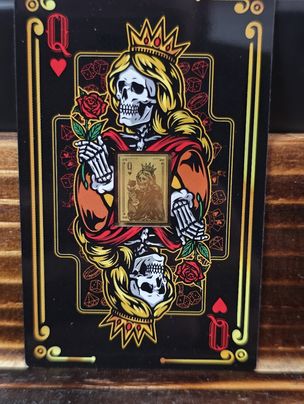 2025 Gabon Queen of Hearts 1/1000 oz .999 Gold 1000 Francs Limited 5000